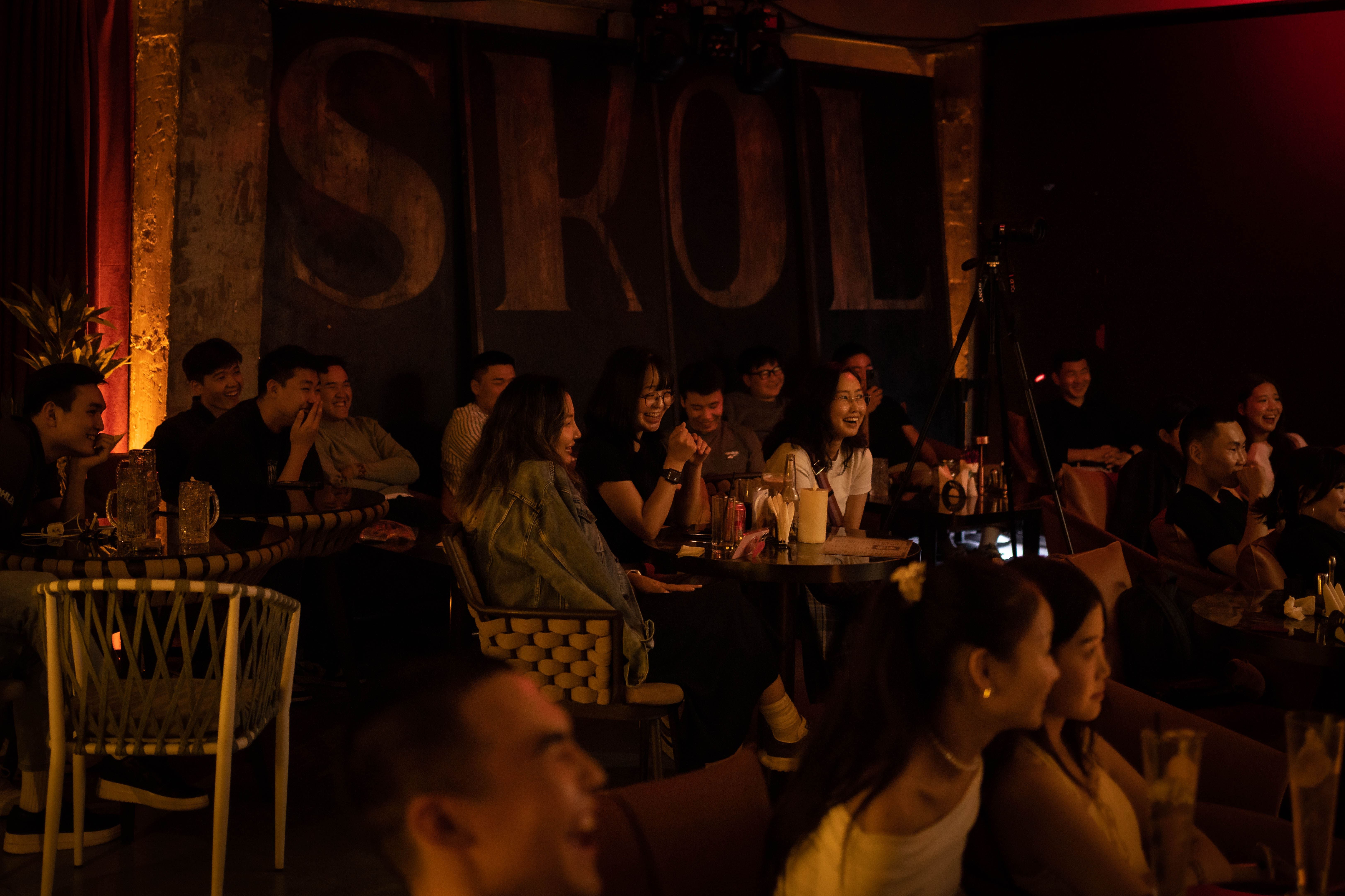 Clap Comedy Club audience laughing and enjoying the show