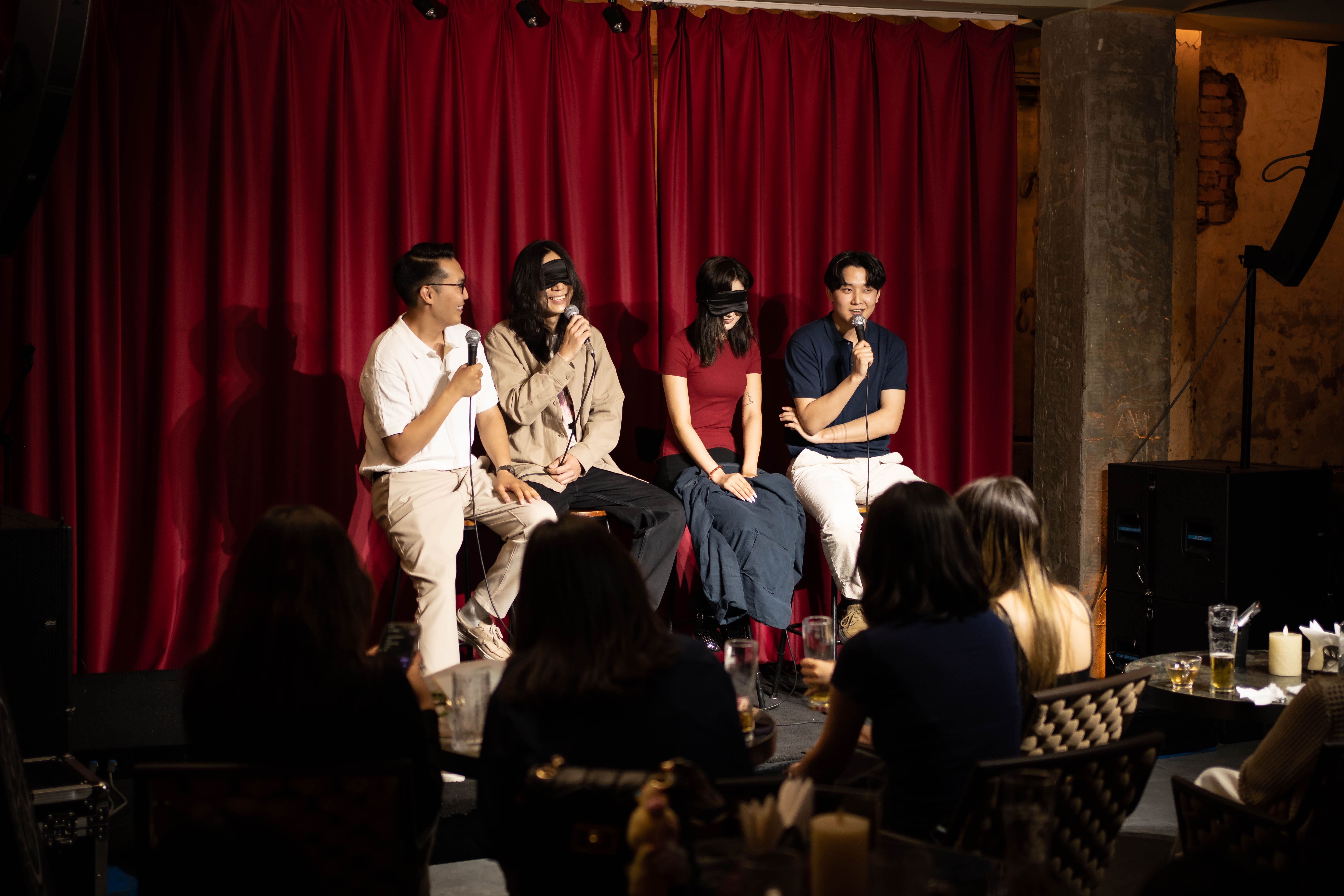 Clap Comedy Club blin date audience laughing and enjoying the show