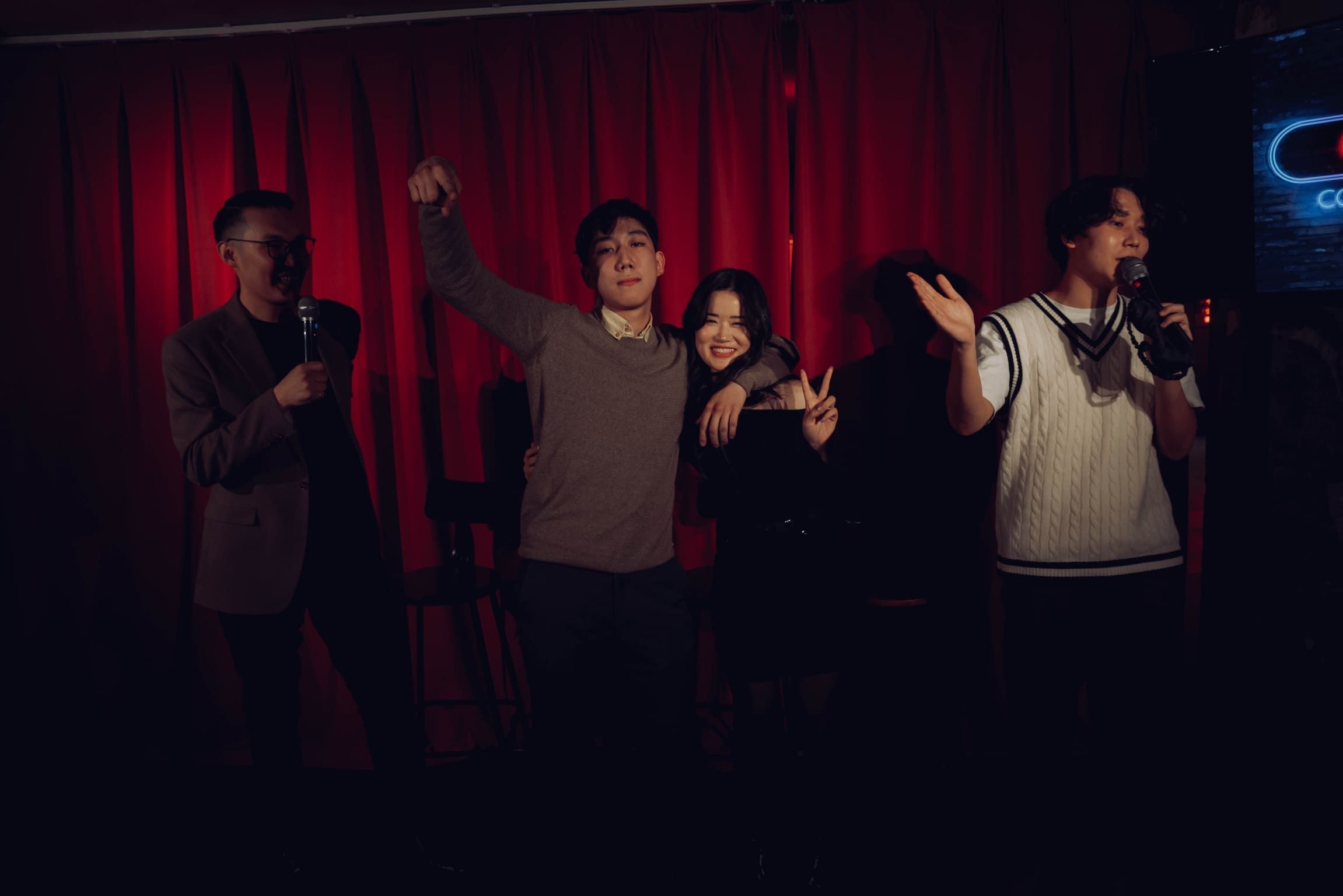 Clap Comedy Club audience after show giving a standing ovation